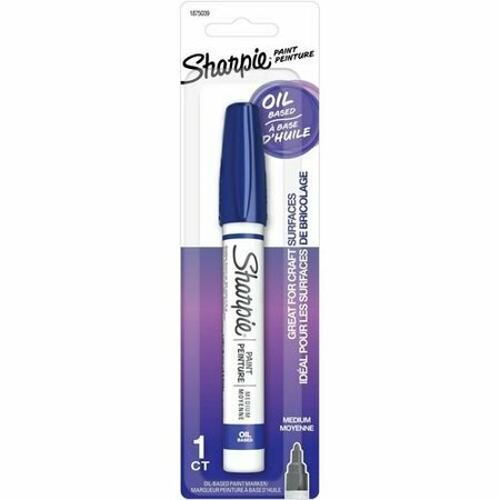 NEWELL BRANDS Sharpie Paint Marker, Oil-Based, Medium Point, Blue SAN1875039